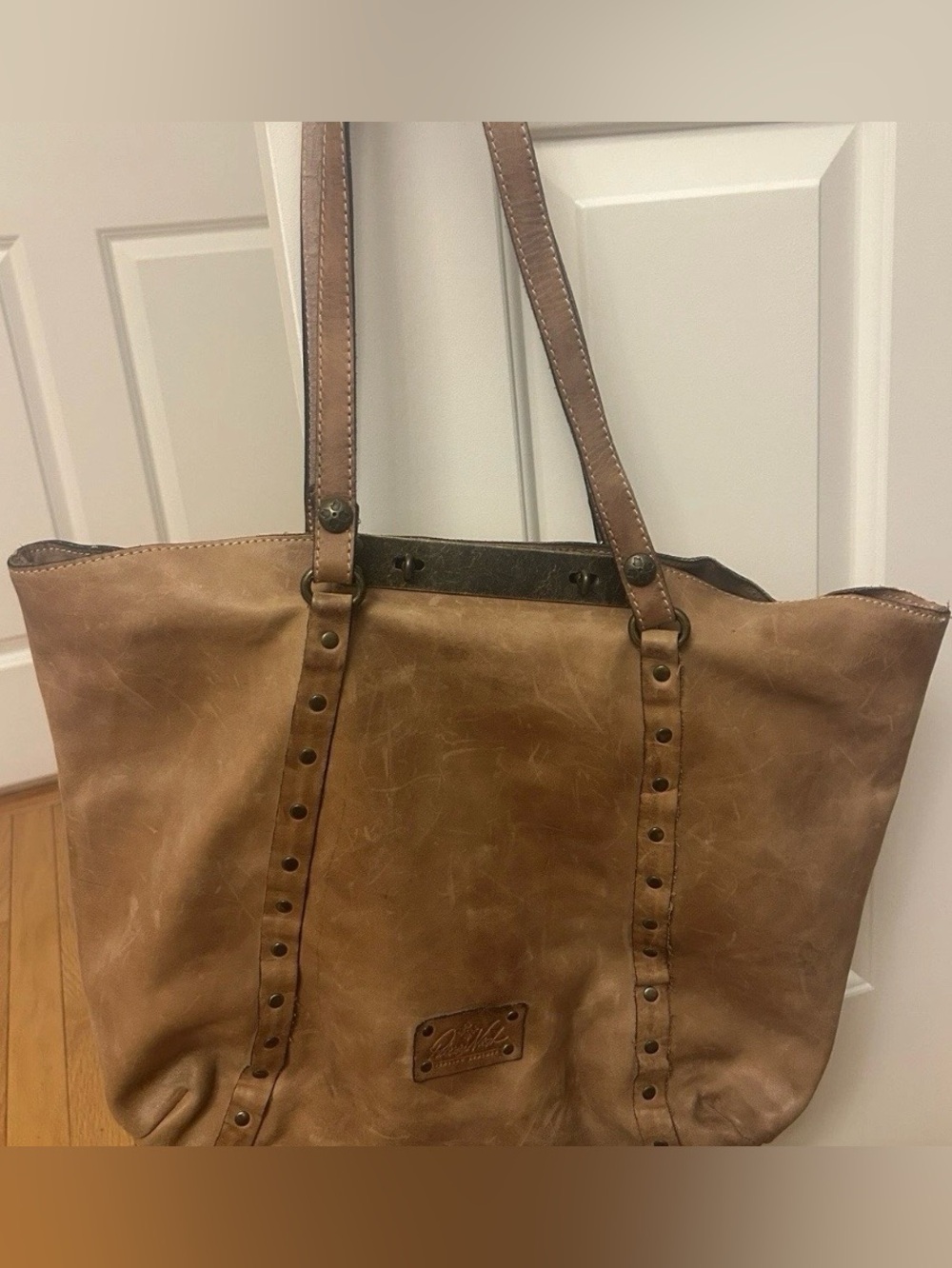Patricia Nash Tan Leather Benvenuto Tote
